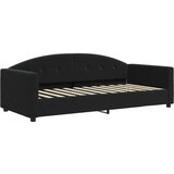  The Living Store Raztegljiva postelja črna 90x200 cm žamet - Raztegljiv Kavč, (21450047) | Shoptok.si
