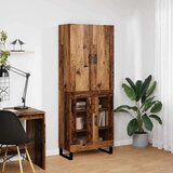  Visok predalnik 2 pcs Star les Inženirski les in steklo, (5000107993) | Shoptok.si