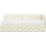  Kutni okvir kreveta Krema 80 x 200 cm Baršun | shoptok.hr