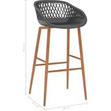 vidaXL Barske stolice 2 kom sive | shoptok.hr