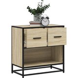  Noćni ormarić Sonoma hrast 60x31x60cm Konstruirano drvo i metal | Eponuda.ba