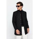 Trendyol Black Men's Slim Fit Slim Fit Stand Up Collar Stamped Coat. | shoptok.hr
