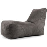 SLOWDOWN Temno siva vreča za sedenje iz rebrastega žameta Lounge – | Shoptok.si