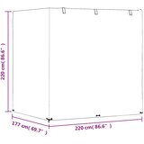  Navlake za ljuljačku 2 kom 12 ušica 220x177x220 cm polietilen | shoptok.hr