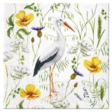  Serviete za decoupage Stork in Grassland - 1 kom