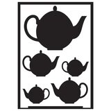  Samoljepljiva šablona Teapots A5 KORISTI SE | shoptok.hr