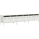 vidaXL TV omarica bela 202x39x43,5 cm hladno valjano jeklo | Shoptok.si