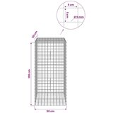  Gabion s žicom debljine 5 mm i mrežom 5x5 cm 50x50x100 cm - 50 cm 100 cm 50 cm | shoptok.hr