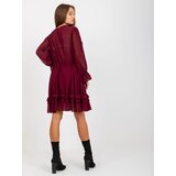 Och Bella Dress-TW-SK-BI-0761.92-burgundy | Shoptok.si