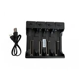 OXE Polnilec baterij 18650 / 26650 / 21700 / 16340 / 14500 / 10440, 4 vrata | Shoptok.si