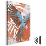  Slika - Exotic Wings - Parrot Among Abstract Leaf Patterns 80x120 Akustična | shoptok.hr