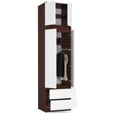 AKORD Omara s predelom za spalnico 60 cm STAR - wenge-bela, (21713861) | Shoptok.si