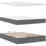  Otomanski krevet s madracem tamnosivi 140x200 cm tkanine | shoptok.hr