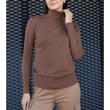 Gemre Brown loose-fitting turtleneck Nida | shoptok.hr