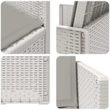  Vrtne stolice za blagovanje 2 pcs Bijela i svjetlosiva PP | shoptok.hr
