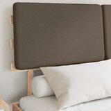  Krevetni okvir s tapiciranim uzglavljem Sivo-smeđa 140 x 190 cm | shoptok.hr