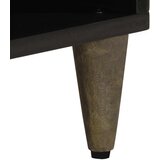 TV ormarić crni 100 x 33 x 46 cm od masivnog drva manga | Eponuda.com