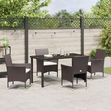 vidaXL set od 5 vrtnih stolica za objedovanje smeđi poli rattan | shoptok.hr