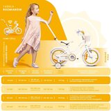  Dječji bicikl guralica Heart 16" bijelo-zlatni | shoptok.hr