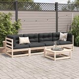  5-dijelni set vrtnih sofa od masivne borovine | Eponuda.ba
