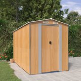 vidaXL Vrtna lopa svetlo rjava 192x357x223 cm pocinkano jeklo | Shoptok.si
