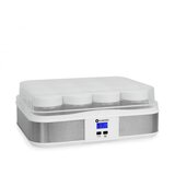Klarstein Gaia Joghurtmaker 12 Gläser Timer Edelstahl weiß | Shoptok.si