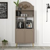 Hanah home komoda lyon 80 - atlas, gold atlasgold coffee bar cabinet Cene