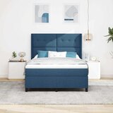  s opruga kutije s uzglavljem Plava 140 x 190 cm tkanina | shoptok.hr