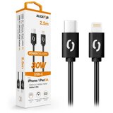 ALIGATOR DATKP60 - USB kabl USB-C/Lightning 30W Power Delivery, 2,5 m, crna | Eponuda.com