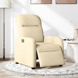 Maison Chic Električni naslanjač - Relax naslanjač krem tkanina, (22061420) | Shoptok.si