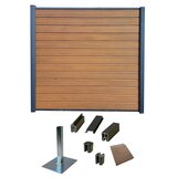  Ograjni set Co Extrusion (180 x 195 cm, Rjava, 19 -del.) Cene