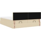 vidaXL otomanski okvir kreveta s madracima krem 180x200cm od tkanine | shoptok.hr