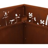 Kamin Smeđa 80 x 80 x 30 cm Čelik otporan na vremenske uvjete | shoptok.hr