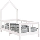 Maison Chic Otroški posteljni okvir - Otroški ležaj bel 70x140 cm trdna borovina-J2808, (21794207) Cene