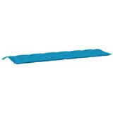  Jastuk za vrtnu klupu svjetloplavi 200x50x7 cm tkanina Oxford | shoptok.hr