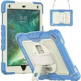 Ohišje za iPad 6/5/Air 2 9,7" s stojalom in naramnico Modro, (22025573)
