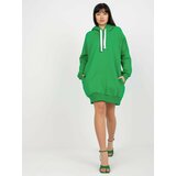 Fashion Hunters Women's Long Sweatshirt - Green Cene