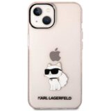 Karl Lagerfeld KLHCP14MHNCHTCP zaščita ovitek za iphone 14 plus prozorno roza - iml nft choupette logo | Shoptok.si