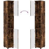 vidaXL Komplet pohištva za kopalnico s predalom 5 pcs Dimljeni hrast | Shoptok.si