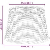  Sjenilo za svjetiljku smeđe Ø 40 x 26 cm od pruća | shoptok.hr