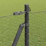  Heksagonalna ograda s betonskom osnovom 10 x 1,4 m Siva Mreža | shoptok.hr