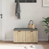  Klupa za hodnik s jastukom Sonoma hrast 80 x 38 x 46 cm | shoptok.hr