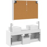  Set ormarića za kupaonicu 4 pcs Bijela Konstruirano drvo | shoptok.hr