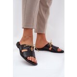 Zazoo Ladies leather sandals on flat heel 3022 black | shoptok.hr