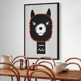  Slika - Decorative Alpaca (1 Part) Vertical 40x60 U crnom drvenom okviru | shoptok.hr