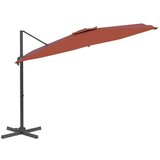  Konzolni suncobran s aluminijskim stupom terakota 400 x 300 cm | shoptok.hr