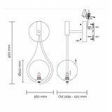 Vesta 576 ZIDNA LAMPA 1*G9 MESING | ePonuda.com