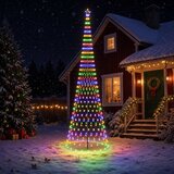  LED božićno drvce 500 cm 550 LED lampica Višebojno Željezo Crna | shoptok.hr
