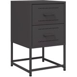  Noćni ormarići 2 kom crni 36 x 39 x 60,5 cm čelični | shoptok.hr