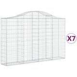  Lučne gabionske košare 7 kom 200x30x120/140cm pocinčano željezo | shoptok.hr